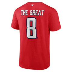 Alexander Ovechkin Washington Capitals NHL All-Time Leading Goal Scorer Name & Number T-Shirt - Red | US 202984225