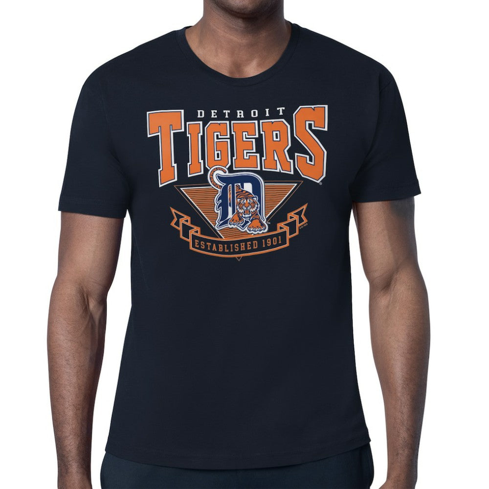 Detroit Tigers Starter ‘80s Inspired T-Shirt - Navy T-shirts