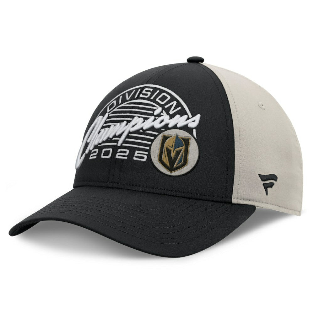 Vegas Golden Knights Fanatics 2025 Pacific Division Champions Locker Room Adjustable Hat - Black | US 202986054