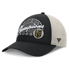 Vegas Golden Knights Fanatics 2025 Pacific Division Champions Locker Room Adjustable Hat - Black | US 202986054
