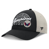 Washington Capitals Fanatics 2025 Metropolitan Division Champions Locker Room Adjustable Hat - Black/Gray | US 202986055