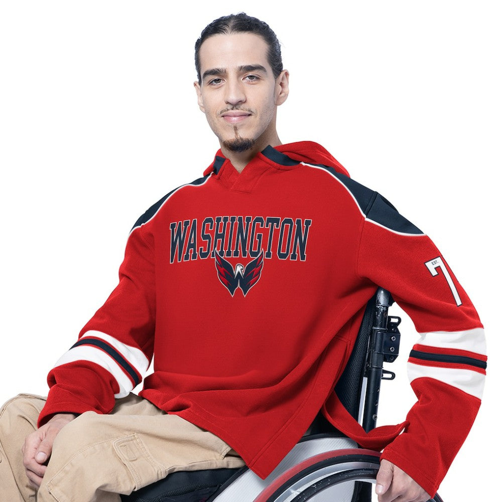 Washington Capitals G-III Sports by Carl Banks Adaptive Wear Lord Stanley Hooded Long Sleeve Sweatshirt - Red | US 202986070