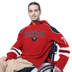 Washington Capitals G-III Sports by Carl Banks Adaptive Wear Lord Stanley Hooded Long Sleeve Sweatshirt - Red | US 202986070