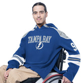 Tampa Bay Lightning G-III Sports by Carl Banks Adaptive Wear Lord Stanley Hooded Long Sleeve Sweatshirt - Blue | US 202986076