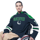 Vancouver Canucks G-III Sports by Carl Banks Adaptive Wear Lord Stanley Hooded Long Sleeve Sweatshirt - Blue | US 202986078