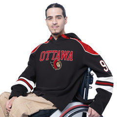 Ottawa Senators G-III Sports by Carl Banks Adaptive Wear Lord Stanley Hooded Long Sleeve Sweatshirt - Black | US 202986086
