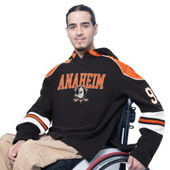 Anaheim Ducks G-III Sports by Carl Banks Adaptive Wear Lord Stanley Hooded Long Sleeve Sweatshirt - Black | US 202986090