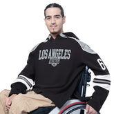 Los Angeles Kings G-III Sports by Carl Banks Adaptive Wear Lord Stanley Hooded Long Sleeve Sweatshirt - Black | US 202986098