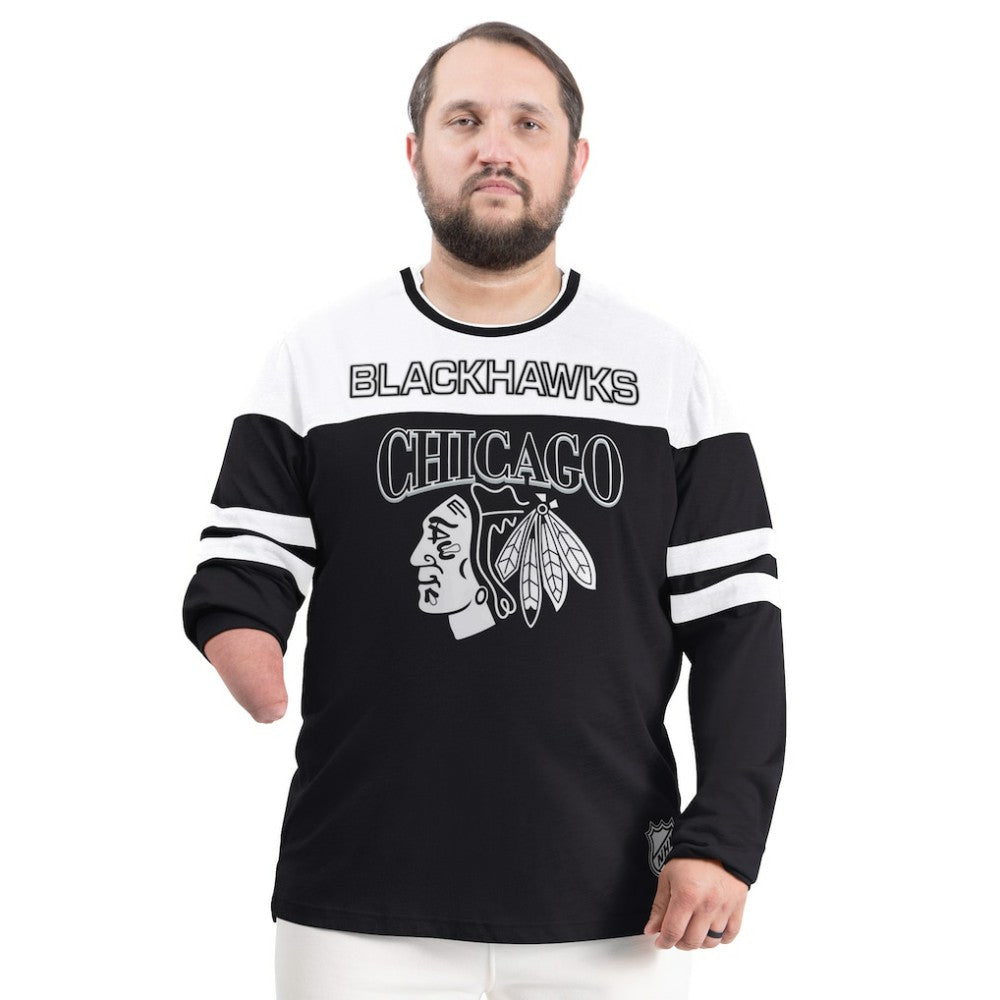 Chicago Blackhawks G-III Sports by Carl Banks Adaptive Wear Outlast Durene Long-Sleeve T-Shirt - Black | US 202986118