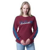 Colorado Avalanche G-III 4Her by Carl Banks Women's Advantage Thermal Long-Sleeve Tri-Blend T-Shirt - Burgundy | US 202986125