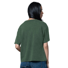 Minnesota Wild Starter Women's Oversized Hall of Fame T-Shirt - Heather Green | US 202986146