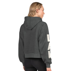 Los Angeles Kings Starter Women's Star Player Cropped Fleece Hoodie - Heather Charcoal | US 202986184
