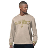 Vegas Golden Knights Starter Field Long Sleeve T-Shirt - Tan | US 202986232