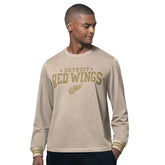 Detroit Red Wings Starter Field Long Sleeve T-Shirt - Tan | US 202986234