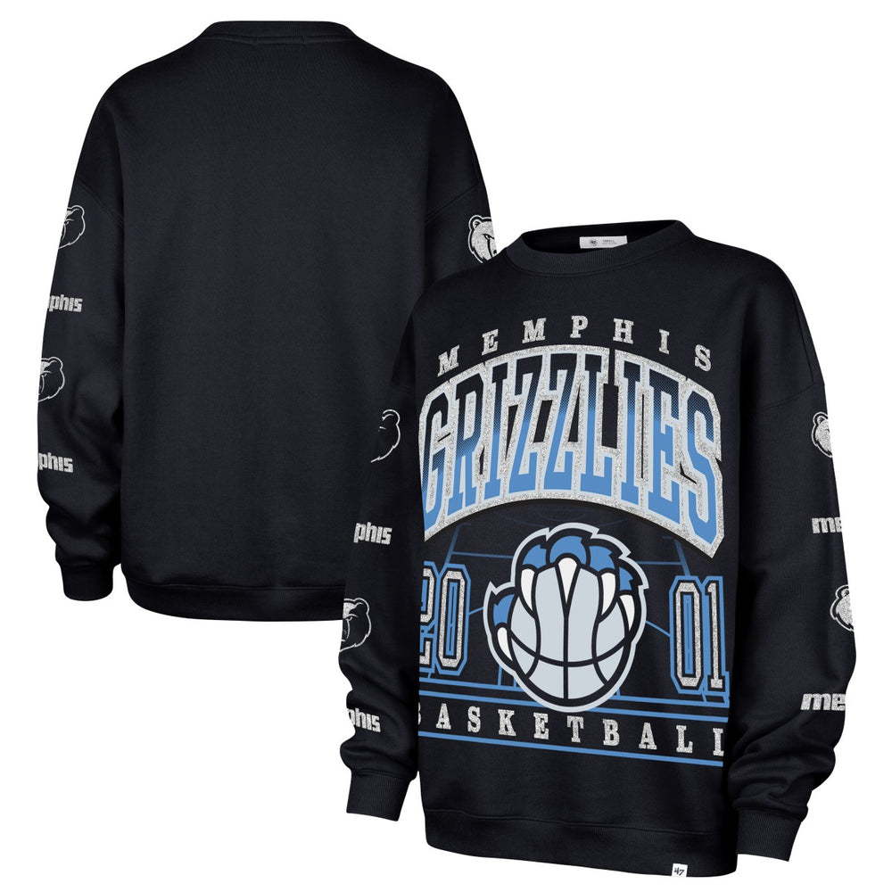 Memphis Grizzlies '47 Women's 2025/26 City Edition Go Big Oversized Sweatshirt Navy - 47 brand