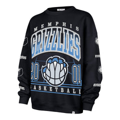 Memphis Grizzlies '47 Women's 2025/26 City Edition Go Big Oversized Sweatshirt Navy - 47 brand