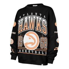 Atlanta Hawks '47 Women's 2025/26 City Edition Go Big Oversized Sweatshirt Black - 47 brand