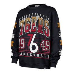 Philadelphia 76ers '47 Women's 2025/26 City Edition Go Big Oversized Sweatshirt Navy - 47 brand