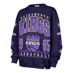 Sacramento Kings '47 Women's 2025/26 City Edition Go Big Oversized Sweatshirt Purple - 47 brand