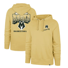 Milwaukee Bucks '47 2025/26 City Edition Jab Step Headline Hoodie Gold - 47 brand