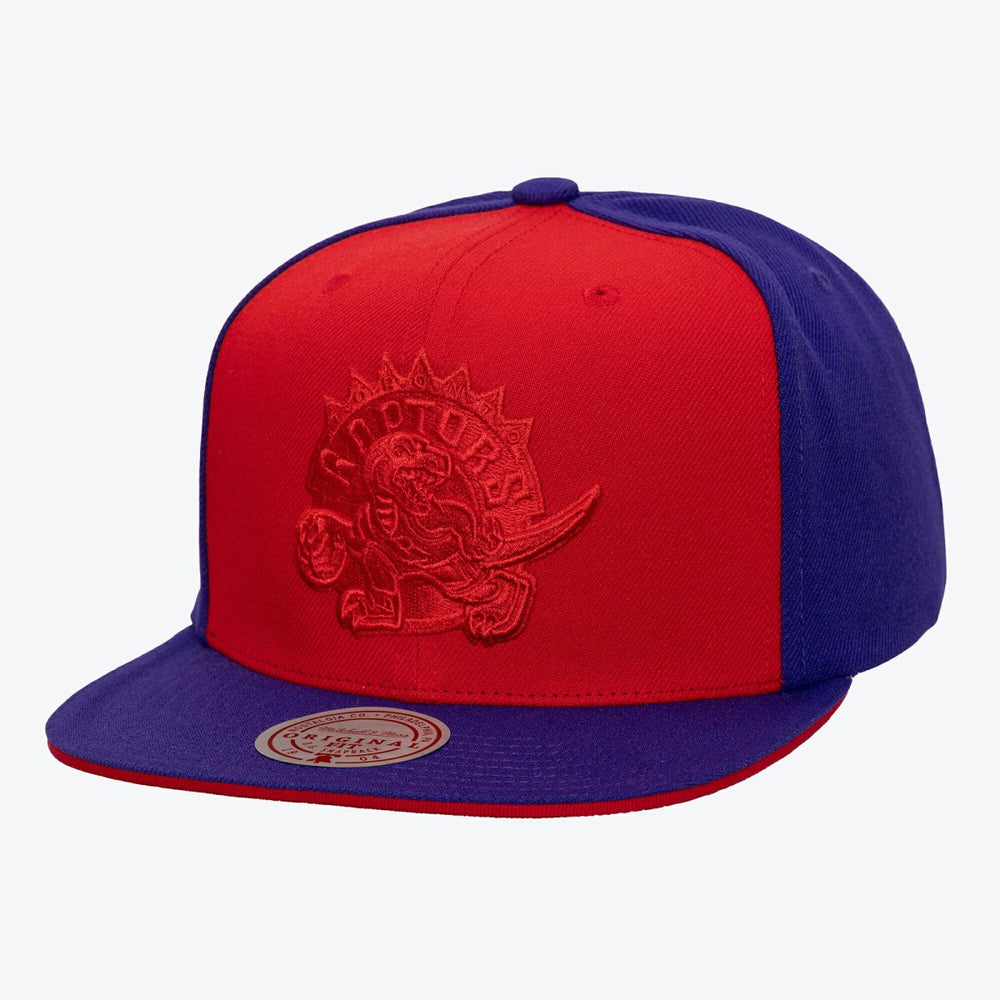 Toronto Raptors Color Pop Snapback Hat Red/Purple - Mitchell & Ness