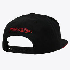 Philadelphia 76ers Color Pop Snapback Hat Red/Black - Mitchell & Ness