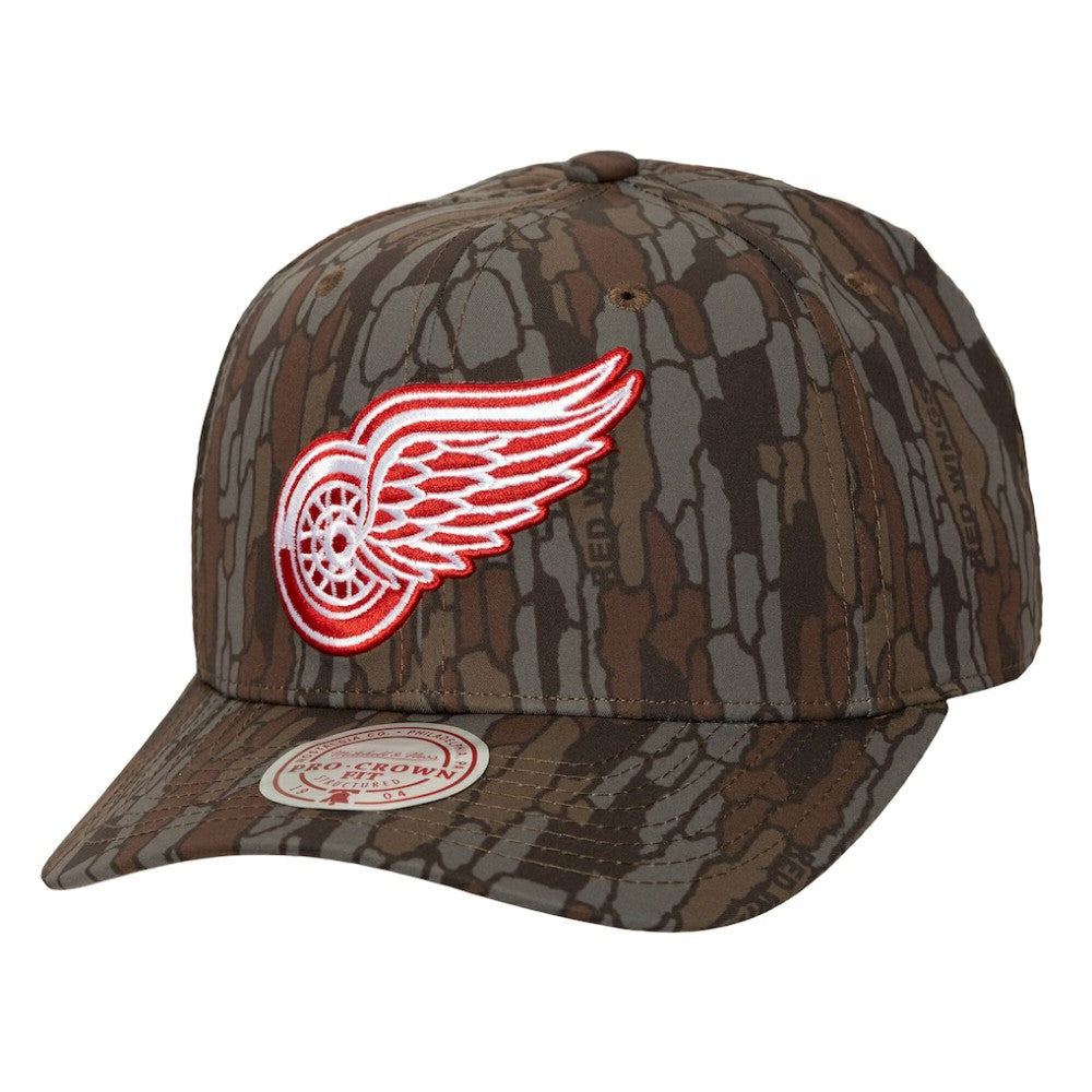 Detroit Red Wings Mitchell & Ness Hidden Camo Pro Crown Adjustable Hat - Camo | US 202986776