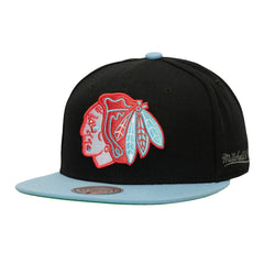 Chicago Blackhawks Mitchell & Ness Core Team Special Snapback Hat - Black | US 202986786