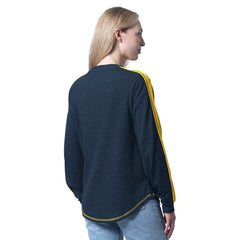 Denver Nuggets G-III 4Her by Carl Banks Women's Advantage Tri-Blend Long Sleeve T-Shirt Navy