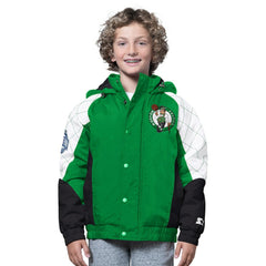 Boston Celtics Starter Youth All Time Pro Jr. Full-Zip Hoodie Jacket Kelly Green/Black outlet