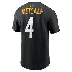 DK Metcalf Pittsburgh Steelers Name & Number T-Shirt - Black T-shirts
