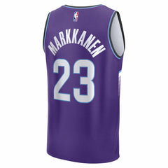 Lauri Markkanen Utah Jazz Youth Fast Break Replica Jersey Icon Edition Purple - Fanatics