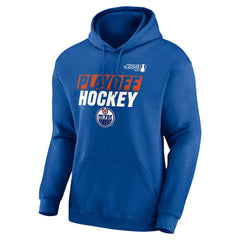 Edmonton Oilers Fanatics 2025 Stanley Cup Playoffs Breakout Fleece Pullover Hoodie - Royal | US 202988714