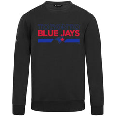 Toronto Blue Jays Levelwear City Connect Zane No Hitter Pullover Sweatshirt - Black Pullover