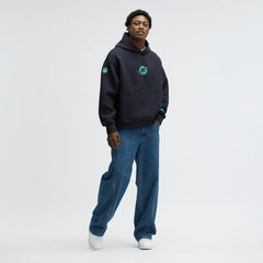 Miami Dolphins 2025 Rivalries Collection Oversized Tech Fleece Hoodie - Pitch Blue Hoodies