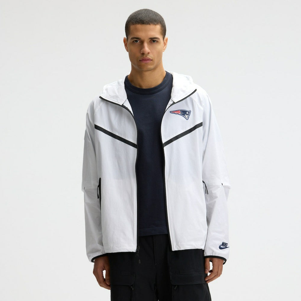 New England Patriots 2025 Rivalries Collection Tech Raglan Full-Zip Jacket - White Jackets