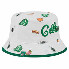Boston Celtics Team Cheer Reversible Bucket Hat White - New Era