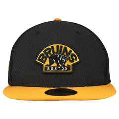 Boston Bruins New Era Mesh Crown Two-Tone 59FIFTY Fitted Hat - Black/Gold | US 202989687
