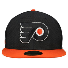 Philadelphia Flyers New Era Mesh Crown Two-Tone 59FIFTY Fitted Hat - Black/Orange | US 202989688