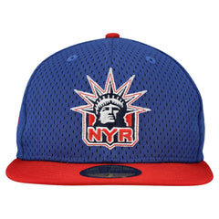 New York Rangers New Era Mesh Crown Two-Tone 59FIFTY Fitted Hat - Blue/Red | US 202989691