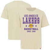 Los Angeles Lakers Sportiqe Unisex Duke Premium T-Shirt Cream