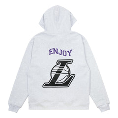 Enjoy Basketball x Los Angeles Lakers Unisex Hoop Enthusiast Capsule Collection Pullover Hoodie - Heather Gray