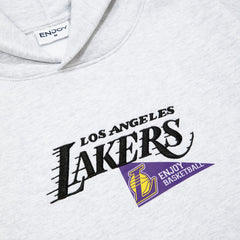 Enjoy Basketball x Los Angeles Lakers Unisex Hoop Enthusiast Capsule Collection Pullover Hoodie - Heather Gray