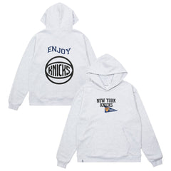 Enjoy Basketball x New York Knicks Unisex Hoop Enthusiast Capsule Collection Pullover Hoodie - Heather Gray outlet