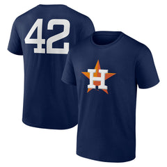 Houston Astros Jackie Robinson Day Name & Number T-Shirt - Navy T-shirts
