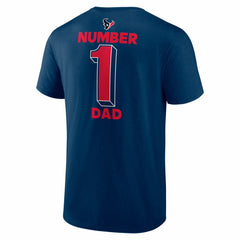 Houston Texans #1 Dad Jersey T-Shirt - Navy T-shirts