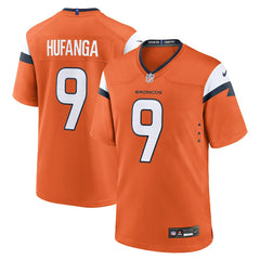 Talanoa Hufanga Denver Broncos Team Game Jersey - Orange Jerseys