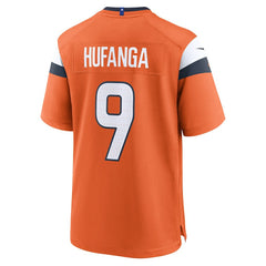 Talanoa Hufanga Denver Broncos Team Game Jersey - Orange Jerseys