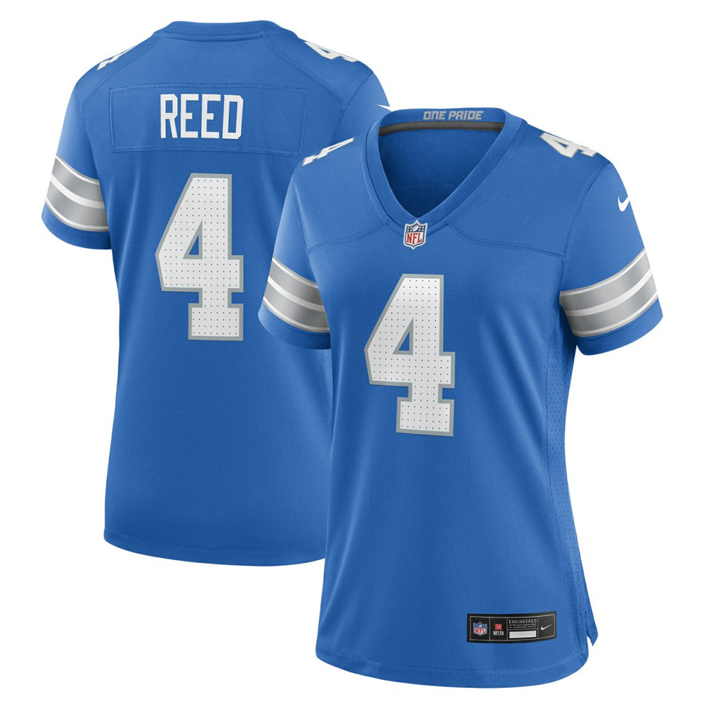 D.J. Reed Detroit Lions Women's Team Game Jersey - Blue Jerseys
