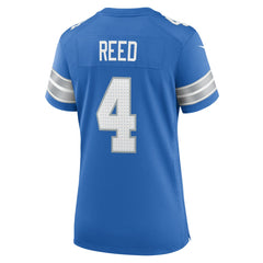 D.J. Reed Detroit Lions Women's Team Game Jersey - Blue Jerseys